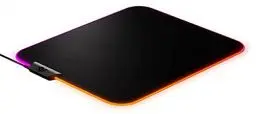 Produktbild: SteelSeries QcK Prism Cloth M - Gaming Mauspad – 2 Zonen RGB-Beleuchtung – Mittelgroße (320mm x 270mm x 6mm)