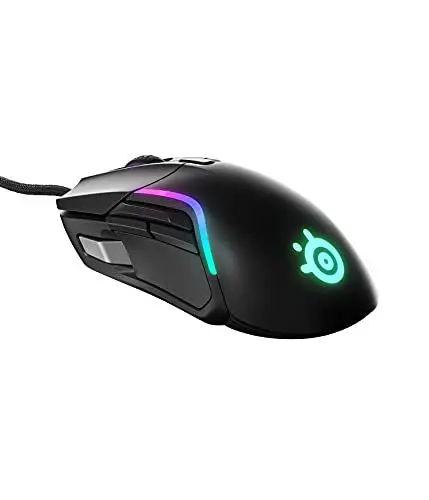 Produktbild: SteelSeries Rival 5 Kabelgebunden Gaming-Maus Optisch Ergonomisch, Beleuchtet Schwarz, Grau 62551