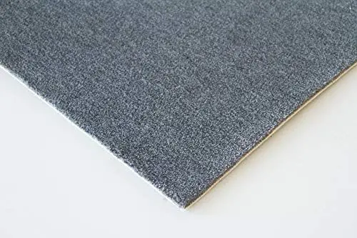 Produktbild: Steffensmeier Velours Teppichboden Venezia Meterware | Auslegware für Kinderzimmer Wohnzimmer Schlafzimmer | Anthrazit, Größe: 500x400 cm