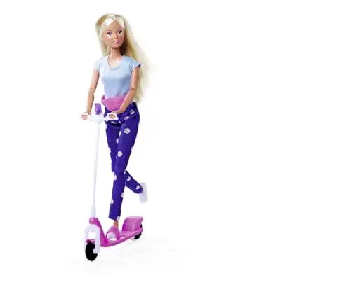 Produktbild: Steffi Love Scooter Fun, Spielpuppe auf ihrem trendy Roller mit Handyhalterung, 29cm, ab 3 Jahre