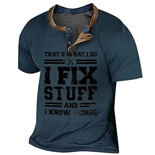 Produktbild: Stehkragenhemd Herren T Shirt Herren XXL Bügelfreie Hemden Freizeithemd Herren Polohemden Herren Kurzarm T Shirt Herren XXL T Shirt Schwarz Jako Poloshirt Herren Boss Polo Blau 4XL