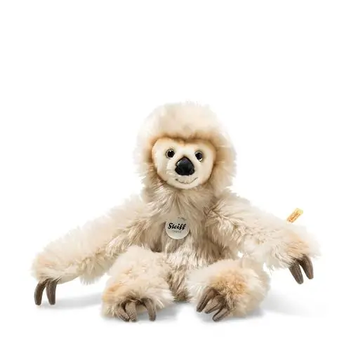 Produktbild: Steiff Miguel Baby-Schlenker-Faultier - 33 cm - Kuscheltier für Kinder - weich & waschbar - Creme (056291)