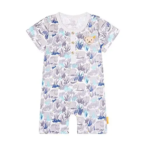 Produktbild: Steiff Baby - Jungen Spielanzug Baby und Kleinkind Unterwäsche Satz, Bright White, 56 EU