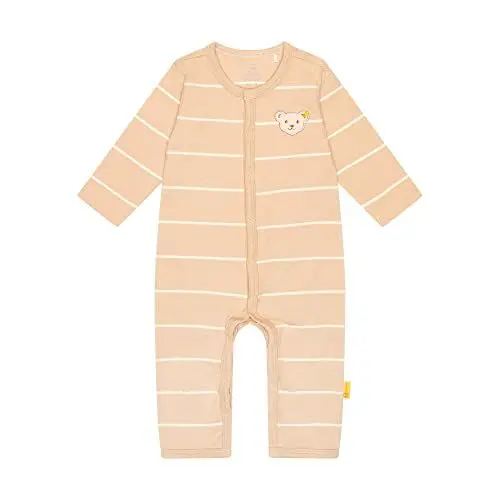 Produktbild: Steiff Baby - Jungen Strampler Langarm Baby und Kleinkind Unterwäsche Satz, Doeskin, 80 EU