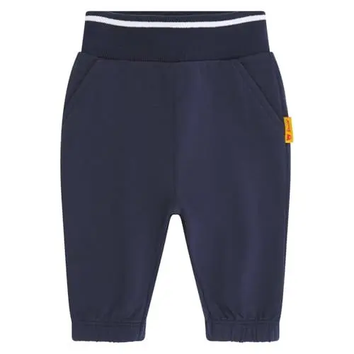 Produktbild: Steiff Jogginghose EU Größe 74 Peacoat, Jogging Hose, Kleinkinder Sweatpants aus Baumwolle, Sport- und Freizeit Hose für Kinder, Bequeme und weiche Trainingshose, waschmaschinenfest
