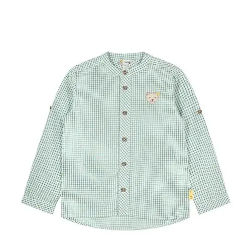 Produktbild: Steiff Jungen Hemd Kurzarm, Stehkragen, Aligator Island, SURF Spray, 116