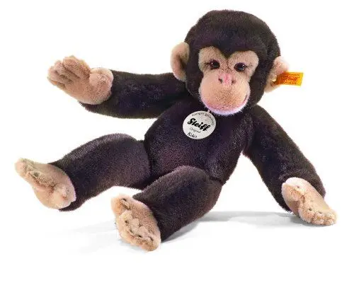 Produktbild: Steiff Koko Schimpanse - 35 cm - Kuscheltier für Kinder - Plüschaffe - weich & waschbar - dunkelbraun (064722), Braun