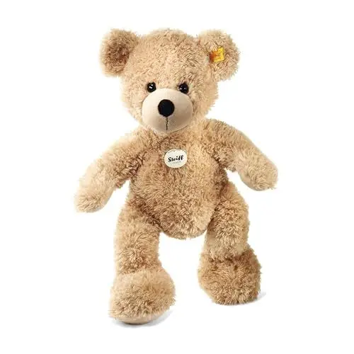 Produktbild: Steiff Kuscheltier Fynn Teddybär, Süßes Stofftier mit Kunststoffaugen, Kinder, Jungen & Mädchen, Soft Cuddly Friends, Plüschtier 40 cm, Beige, 111679