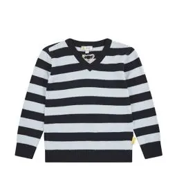 Produktbild: Steiff Pullover EU Größe 98 steiff Navy, Jungen Pullover, Pulli langärmelig, Kinder-Pulli, warm und bequem, waschmaschinenfest