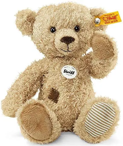Produktbild: Steiff Kuscheltier Theo Teddybär, Süßes Stofftier mit Kunststoffaugen, Kinder, Jungen & Mädchen, Friends, Plüschtier 23 cm, Beige, 023491