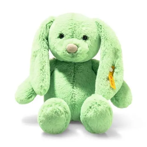 Produktbild: Steiff Tilda Hase 20cm grün, Plüschtier mit Schlappohren, Soft Cuddly Friends, Flauschiges Stofftier zum Kuscheln und Spielen, Kuscheltier für Mädchen und Jungen, waschmaschinenfest