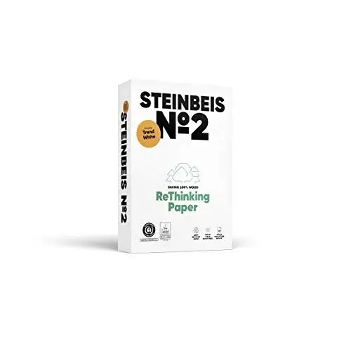 Produktbild: STEINBEIS TRENDWHITE Nr. 2 Reprogrammpapier, 100% recycelt, Naturfarbe, 80 g, A4, blauer Engel, 500 Blatt
