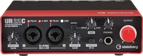 Produktbild: Steinberg UR22C USB 3.0 Audio-Interface, inklusive Cubase AI, Cubasis LE und Steinberg Plus Software-Paket RED