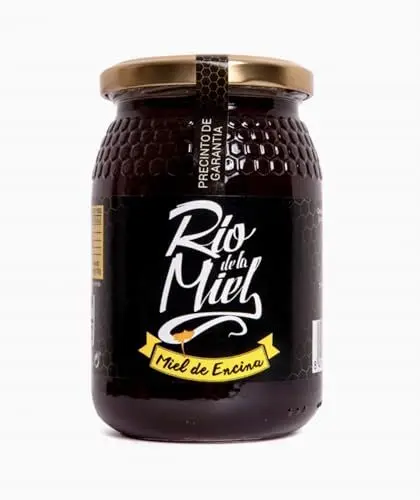 Produktbild: Steineichenhonig. Reiner Bienenhonig. 100% Bienenhonig. Handwerkliches Produkt aus eigener Ernte. Intensives Aroma. Reiner Eichenhonig. Honig mit hohem Eisen- und Magnesiumgehalt. Honig aus Spanien.