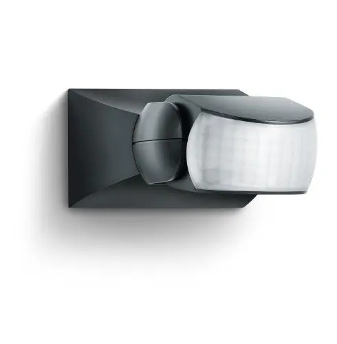 Produktbild: Steinel Bewegungsmelder IS 1 schwarz, innen und außen, 120° Bewegungsmelder, 10 m Reichweite, Auf- und Unterputz, IP54, (L x B x H) 120 x 80 x 50 mm