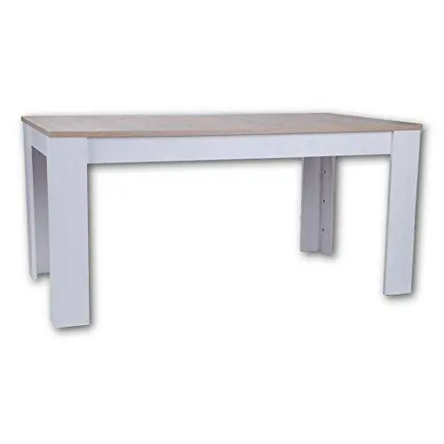 Produktbild: Stella Trading ROMANCE Esstisch in San Remo & Sibiu Lärche Optik - Ausziehbarer Esszimmertisch im Landhausstil für Ihr Wohn- & Esszimmer - 160-200 x 76 x 90 cm (B/H/T)