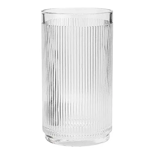 Produktbild: Stelton Pilastro geriffelter Weinkühler aus Glas - Gefrierschrankfest - Spülmaschinenfest - Dänisches Design - Art Deco Geschirr