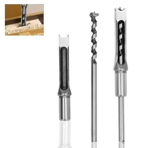 Produktbild: Stemmbohrer mit quadratischem Loch Stemmbohrer-Set Vierkant-Lochbohrer-Set Bohrer mit quadratischem Loch Platz Loch Bohrer Stemmen Bohrer für Holzbearbeitung Lochöffnung Bohrwerkzeuge(16mm)