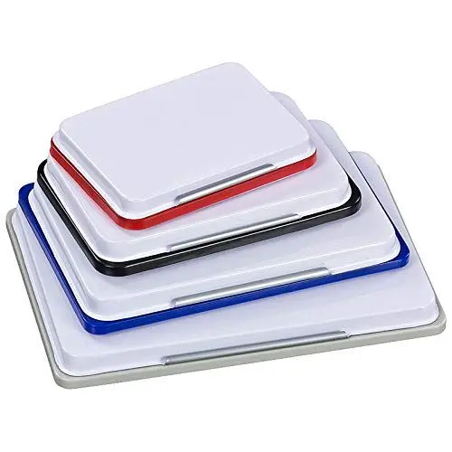Produktbild: Stempelkissen Metallgehäuse, Grösse und Farbe zur Wahl (UNGETRÄNKT, 4,5 x 6,5 cm (Abdruckmass))