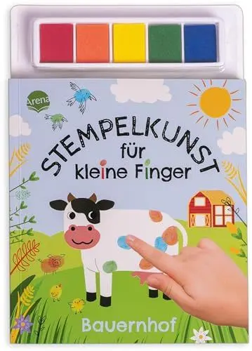 Produktbild: Stempelkunst für kleine Finger. Bauernhof: Fingerstempeln für Kinder ab 3 Jahren mit 5 Stempelkissen