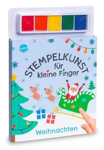 Produktbild: Stempelkunst für kleine Finger. Weihnachten: Fingerstempeln für Kinder ab 3 Jahren mit 5 Stempel-Farben