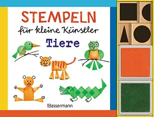 Produktbild: Stempeln für kleine Künstler - Tiere-Set: Mit 4 Holzstempeln und 2 Stempelkissen