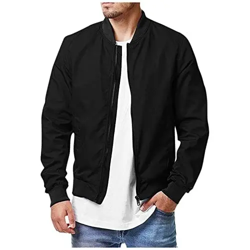 Produktbild: Steppjacken Herren Leichte Herbstjacke Herren Jacken Herren Trekking Jacke Herren Leichte Herrenjacken Herbst Jacken Herren Leicht Running Jacke Herren Herren Jacke Reißverschluss Running