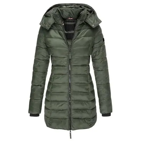 Produktbild: Steppmantel Damen Damen Mantel Regenmantel Damen Winter Parka Jacke Damen Rote Weste Damen Thermo Oberteile Damen Damen Kurzmantel Winter Winterjacke Mädchen Damen Kleidung Multi 3XL