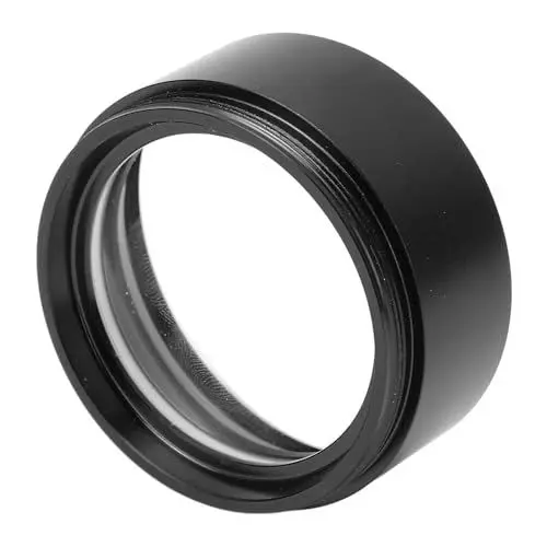 Produktbild: Stereomikroskop-Hilfsobjektiv, Hochdurchlässige Aluminiumlegierung, 0,7-fache Mikroskop-Hilfsobjektivlinse, UV-beständig, Klare Bildgebung für das Labor (Black)