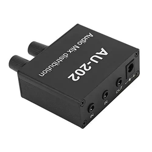 Produktbild: Stereo-Mixer, Audio-Verteiler für Audio, für Klinkenstecker, Legierung, MP3-Stereo-Splitting-Tool, Klangverstärkung für Audio, 3,5 Mm Eingang, Ausgang, Mischen, Logarithmisch