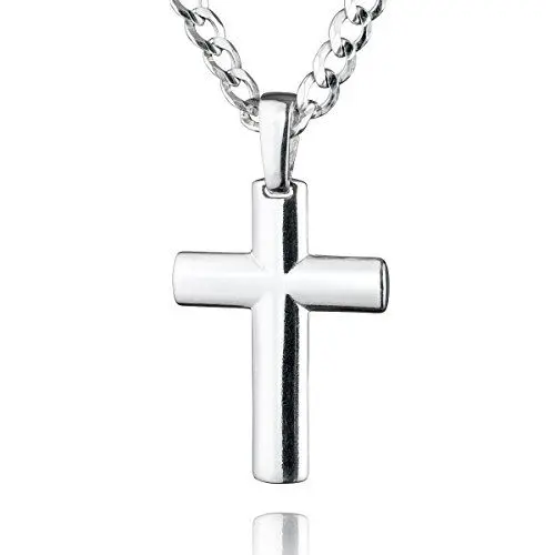 Produktbild: STERLL Herren Kette Sterling-Silber 925 Kreuz-Anhänger aus Sterlingsilber 50cm Ökologische Verpackung Geschenk für Freund