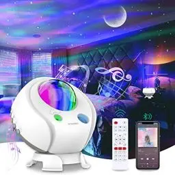 Produktbild: Sternenhimmel Projektor, Galaxy Projector, Aurora LED Sternenhimmel Projektor mit Bluetooth Lautsprecher, Zimmer Deko Sternenhimmel Licht Projektor für Kinder Erwachsene, Geburtstag Neujahrsgeschenke