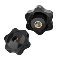 Produktbild: Sterngriffmutter M8 2 Stück, Rändelschraube Äußerer Durchmesser 30mm, Sterngriffmutter Innengewinde Verzinktes Eisen für Maschinen und Anlagen, Möbel, Werkzeugmaschinen, Fitnessgeräte