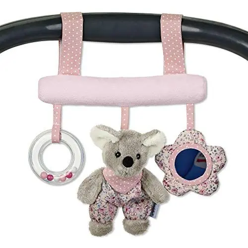 Produktbild: Sterntaler 6602001 Spielzeug zum Aufhängen mit Klettverschluss, Maus Mabel, Inklusive Rassel, Alter: Für Babys ab der Geburt, Rosa/Mehrfarbig