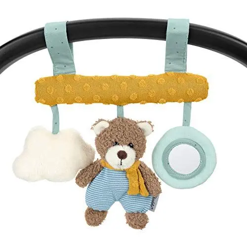 Produktbild: Sterntaler 6602002 Spielzeug zum Aufhängen mit Klettverschluss, Bär Ben, Inklusive Rassel, Alter: Für Babys ab der Geburt, Mehrfarbig