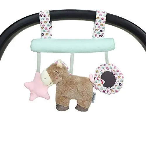 Produktbild: Sterntaler 6602003 Spielzeug zum Aufhängen mit Klettverschluss, Pony Pauline, Inklusive Rassel, Alter: Für Babys ab der Geburt, Mehrfarbig