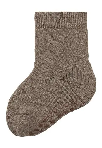 Produktbild: Sterntaler ABS Socken aus Wolle - Kinder Stoppersocken mit Innenfutter - ABS-Motiv auf Sohle - Krabbelsöckchen - Baby und Kinderstrümpfe, braun melange, Größe 34