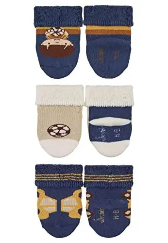 Produktbild: Sterntaler Baby-Jungen Söckchen 3er Fußball Socken, blau, 16