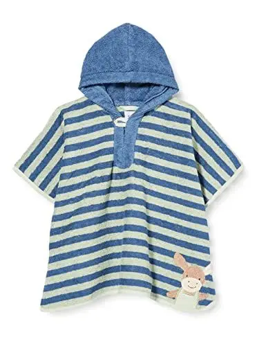 Produktbild: Sterntaler Baby Badeponcho mit Kapuze, Esel Emmilius, Einheitsgröße, Baumwolle, Grün/Blau