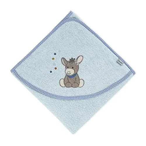 Produktbild: Sterntaler Baby Handtuch Kapuze - Kapuzenhandtuch EMMI - Badeponcho- 100% Baumwolle, schnell trocknend - Badetuch mit Kapuze