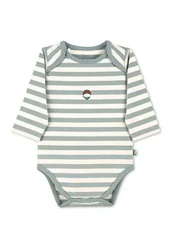 Produktbild: Sterntaler Jungen Body GOTS Langarm Wickelbody Emmi - Aus Geringeltem Jersey Mit Esel Stickerei - Grün, 50