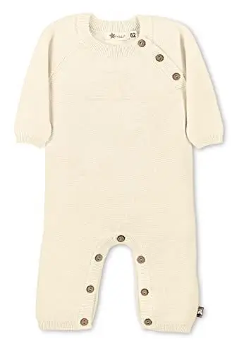Produktbild: Sterntaler Baby Jungen Baby Einteiler GOTS Strick-Einteiler Overall - Baby-Einteiler - Strick Einteiler mit Stern und Knopfleiste - natur, 56