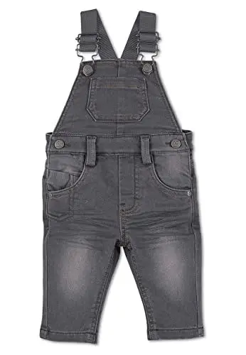 Produktbild: Sterntaler Baby Jungen Baby Latzhose Latzhose Softdenim Babyhose - Baby Latzhose - aus elastischer Sweat Denim - dunkelgrau, 56