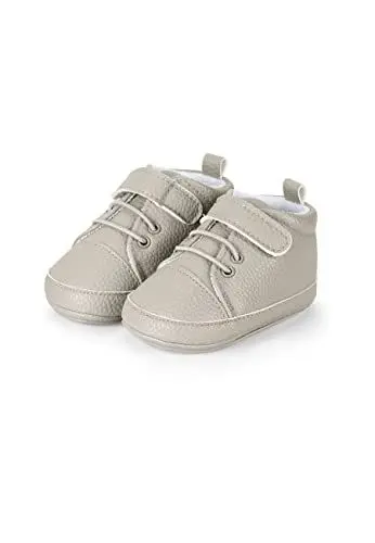 Produktbild: Sterntaler Baby Jungen Baby Sneaker Baby-Schuh - Baby Sneaker, Babyschuhe - Low-Top Babyschuh mit Kunststoff Sohle - hellgrau, 17/18