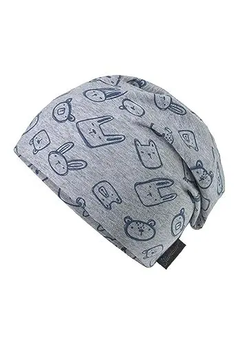 Produktbild: Sterntaler Baby Jungen Beanie Baby Slouch-Beanie Tiergesichter Mütze - Beanie Baby, Kinderbeanie - aus Jersey mit Tieren - mehrfarbig, 39