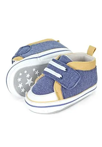 Produktbild: Sterntaler Baby Jungen Krabbelschuhe Baby Babyschuh - Krabbelschuhe Baby, Baby Schuhe, Krabbel Schuhe - mit Gummisohle - mittelblau, 15-16