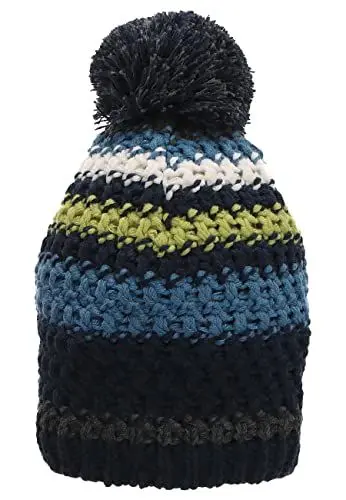 Produktbild: Sterntaler Baby Jungen Mütze Baby Bommelmütze Streifenmuster Mütze - Mütze Baby, Kappe Kinder - gefüttert mit Baumwollfleece - marine, 51