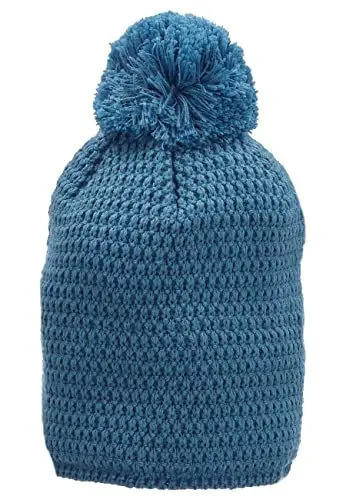 Produktbild: Sterntaler Baby Jungen Mütze Baby Bommelmütze Strukturmuster Mütze - Mütze Baby, Kappe Kinder - gefüttert mit Microfleece - mittelblau, 49