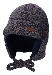 Produktbild: Sterntaler Baby Jungen Mütze Baby Fliegermütze Strickware Mütze - Mütze Baby - aus Teddy mit Ohrenklappen und Bindeband - marine, 49