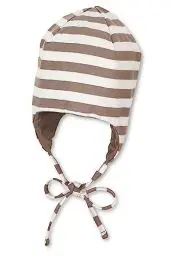 Produktbild: Sterntaler Baby Jungen Mütze Baby GOTS Streifen Mütze - Mütze Baby, Kappe Kinder - aus Jersey mit Streifen und Bindeband - braun, 49